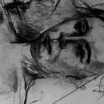 Pippa Reclining: Extended Drawing, 2010. (Charcoal on Paper)