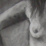 Sight sized with mirror 2009 (Charcoal on Paper)